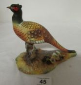 A Royal Crown Derby hand painted pheasant