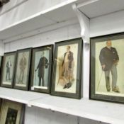 6 framed and glazed 'Spy Vanity Fair' prints