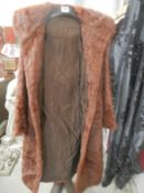 A long fur coat, medium