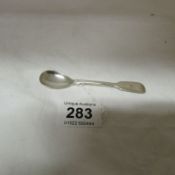 A silver salt spoon, J Smyth , Dublin 1851