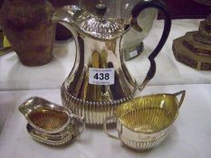 3 Piece Silverplate Tea Set