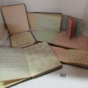 A mixed lot of autograph books etc