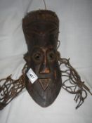 A tribal Khalfa Bahraine mask with netting