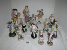 13 porcelain figurines