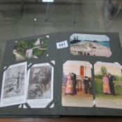 A superb album of postcards including WW1, Humoeous, greeting, scenic, (very good collection!)