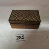 A French rosewood box with inlaid top
