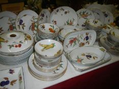 67 pieces of Royal Worcester Evesham dinner ware and 20 pieces of other Royal Worcester dinnerware