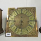 A brass faced post office clock