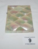 A mother of pearl card case