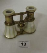 A pair of mother of pearl opera glasses