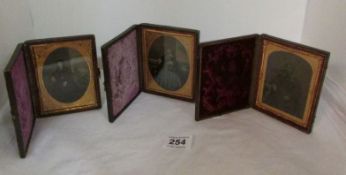 3 cased Victorian photographs