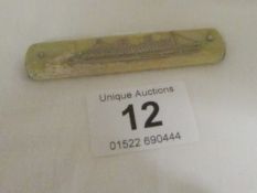 A souvenier penknife from cunard Liner Queen Elizabeth
