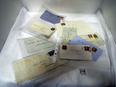 A quantity of stamp covers