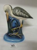 A Moorcroft Shearwater Heron signed Emma Bossons