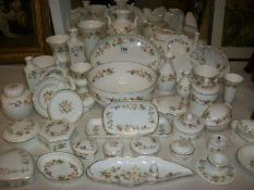 Large Q of Wedgwood 'Mirabelle' China Vases, Bowls, Trinket Boxes etc