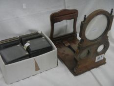 A quantity of glass lantern slides and Victorian viewer