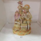 A fine Germanic bisque porcelain figure group