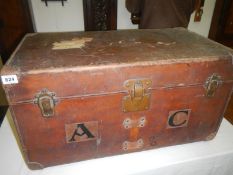 A louis Vuitton trunk belonging to Doctor Crabtree