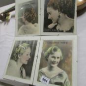 A set of 4 1920's hair dresser's design pictures