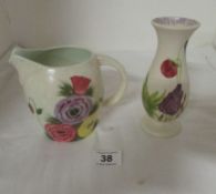 A Radford jug and small vase