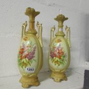 A pair of Victorian vases