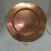 An Arts and Crafts copper plate stamped Newlyn