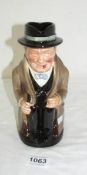 A Royal Doulton Toby jug, Winston Churchill