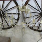 A 6 light French style chandelier