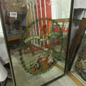 A Glen Grant distillery advertising mirror