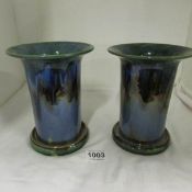 A pair of Denby vases