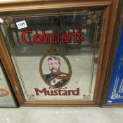 A Colman's mustard advertising mirror