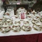 Approximately 46 pieces of Royal Albert Old Country Roses