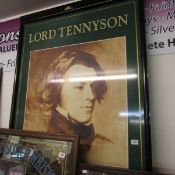 A double sided Lord Tennyson pub sign