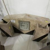 A French marble clock set