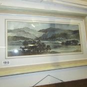 An original watercolour, Lake district landscape by Ivan Taylor