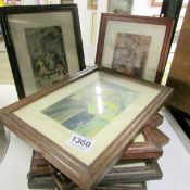 11 prints and coloured engravings including Dutch