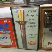 A Beacon ale advertising sign