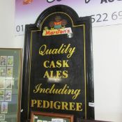 A Marston's pub advertising sign