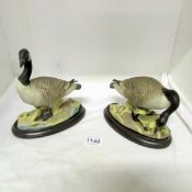 A fine pair of E. H. Boehm Canadian geese