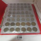 An album of mixed English and foreign coins