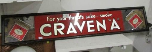 A Craven 'A' cigarette advertising sign