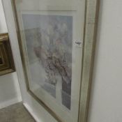 A large framed modern print
