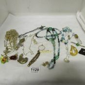 A good mixed lot of costume jewellery