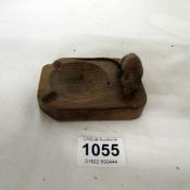 A Mouseman ashtray