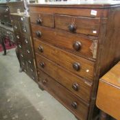 A Georgian 2 over 4 chest of drawers, a/f