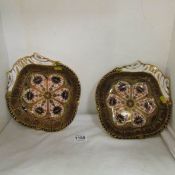 A pair of Crown Derby dishes