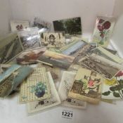 A mixed lot of postcards.