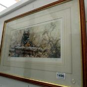 A limited edition tiger print by Terry Forrest (100/600)