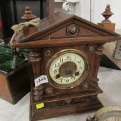 A Victorian mantel clock