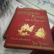 2 volumes of John Leech's pictures from 'Mr Punch'